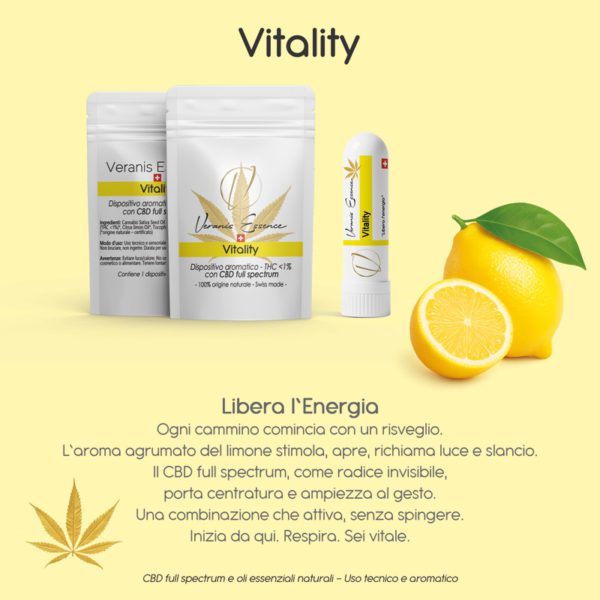 Veranis Essence - Vitality - Dispositivo aromatico CBD