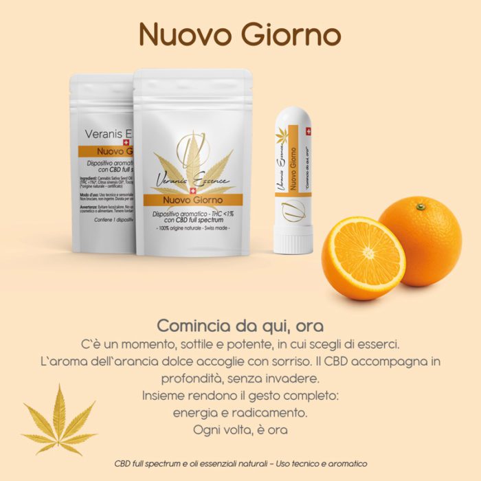 Veranis Essence - Nuovo Giorno - Dispositivo aromatico CBD