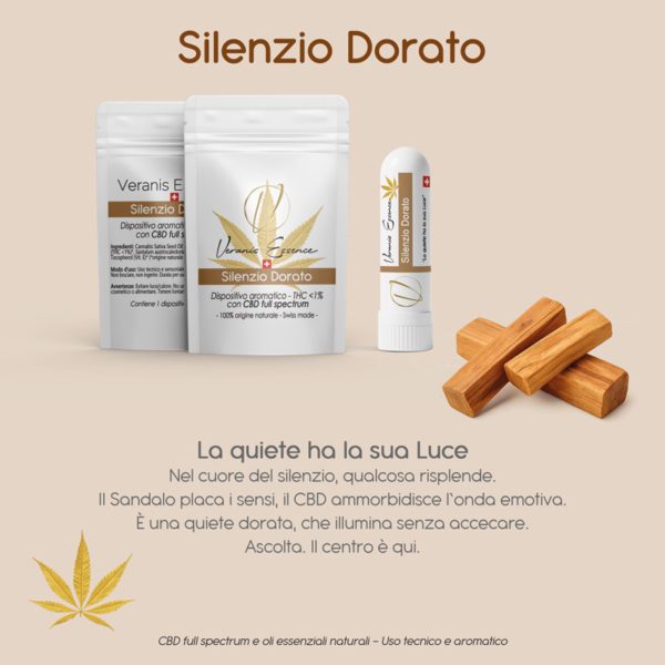 Veranis Essence - Silenzio Dorato - Dispositivo aromatico CBD