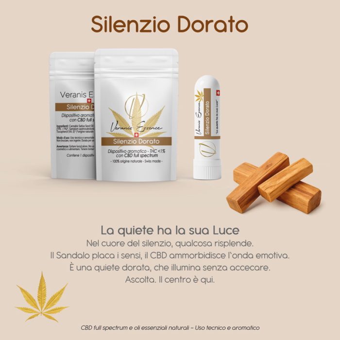 Veranis Essence - Silenzio Dorato - Dispositivo aromatico CBD